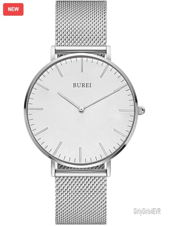 Minimalist Quartz Watch Analog Stainless Steel Mesh Bracelet Women\'s Waterproof main image 4